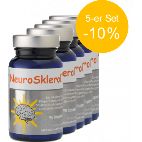 Neurosklerol (90 Kaps.) von JABOSAN | Gehirn & Nerven | 5-er Set (-10%)