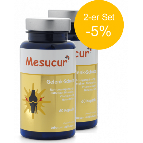 Mesucur (60 Kaps.) von JABOSAN | Gelenkschutz | 2-er Set (-5%)