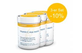 Vitamin C matrix 500 mg (90 Kaps.) von MSE | Immun-, Nervensystem, Kollagenbildung | 3-er Set -10%