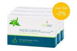 Andrographis paniculata 300 mg (60 Kaps.) von VITALSEE | Atemwege | 3-er Pack -3%
