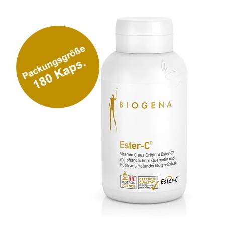 Ester-C® Gold von Biogena (180 Kaps.) | Vitamin C gepuffert, magenfreundlich
