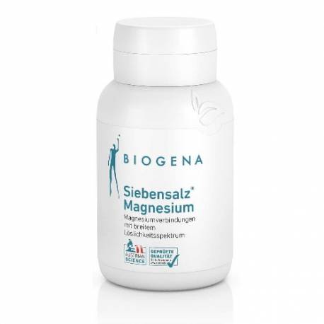 Siebensalz® Magnesium von Biogena (60 Kaps.) | Energie, Muskeln, Nerven