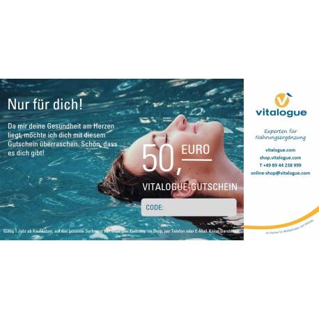 Gutschein 50 EUR | vitalogue.com