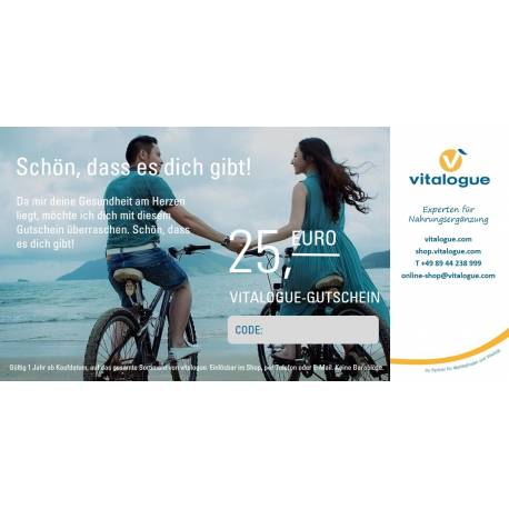 Gutschein 25 EUR | vitalogue.com