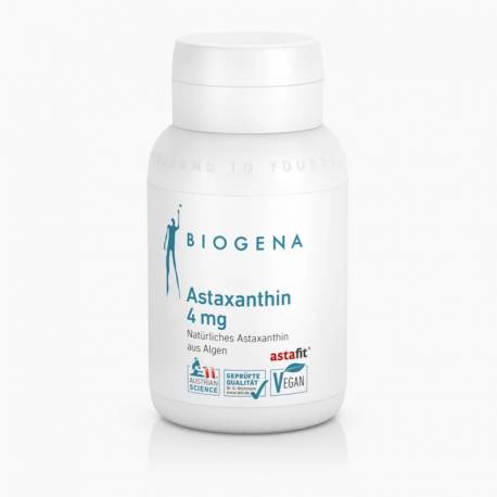 Astaxanthin 4mg (60 Kaps.) von Biogena | Antioxidans, Hautschutz