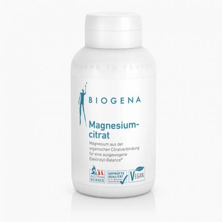 Magnesiumcitrat (180 Kaps.) von Biogena | Muskeln, Knochen, Nerven