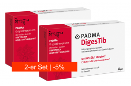 Padma DigesTib (60 Kaps.) | Unterstützung der Verdauung (Magen) | 2-er Set | ANGEBOT